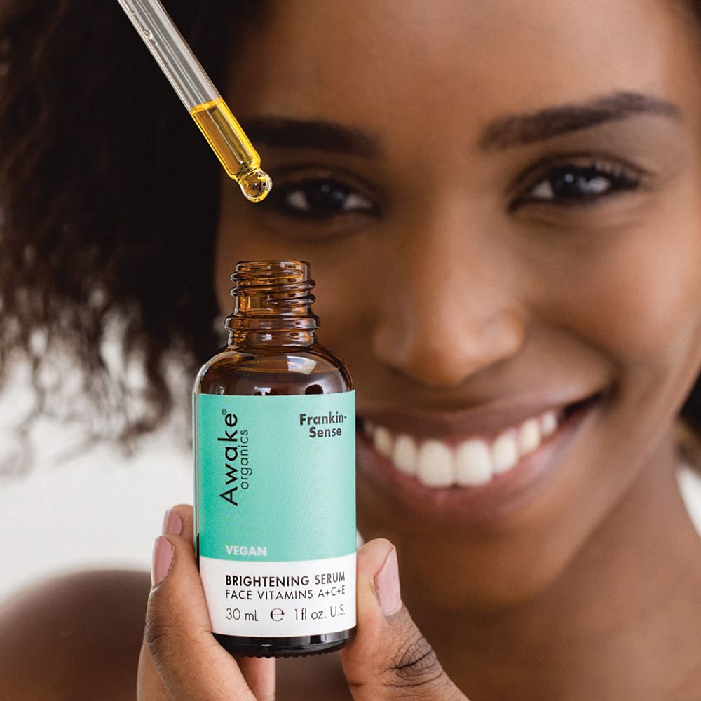 Brightening Serum 2022 Award FACE Vitamins Natural Skin Care Routine Awake Organics