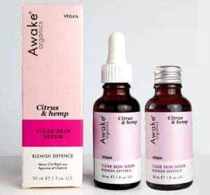 citrus & hemp clear skin serum with plastic free packaging option
