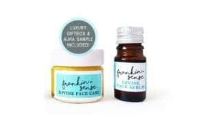 Mini, Sample, Gift, travel size. Frankin-Sense Rejuvenating Organic Face Serum + Cream. Aluminium free Natural Deodorant. Dead Sea Mud Detox Face Mask. Made with natural anti anxiety, antidepressant essential oils. Anti-ageing moisturiser, for younger looking Skin. Pure and natural. Made with Babassu Kernel, Frankincense face cream, Hemp, Seabuckthorn, Rosehip, Camellia Tea, Carrot Seed. Consciously Made in England.