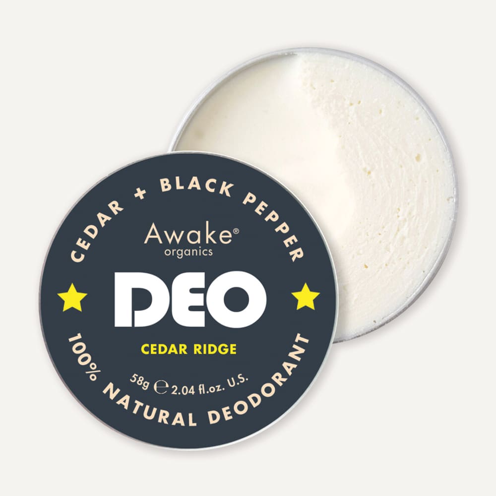 Cedar Ridge 100% Natural Deodorant For Men, Main Image, By Awake Organics
