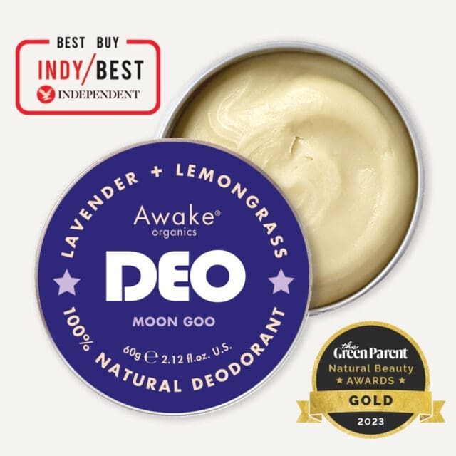 Moon Goo 100% Natural Deodorant, Extra Strength, Lavender & Lemongrass, Main Image, Awake Organics