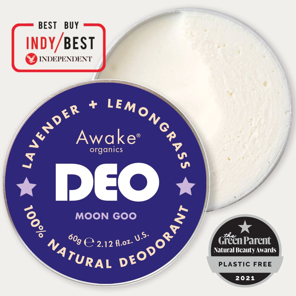 Moon Goo Lavender and Lemongrass Natural Deodorant | Awake Organics