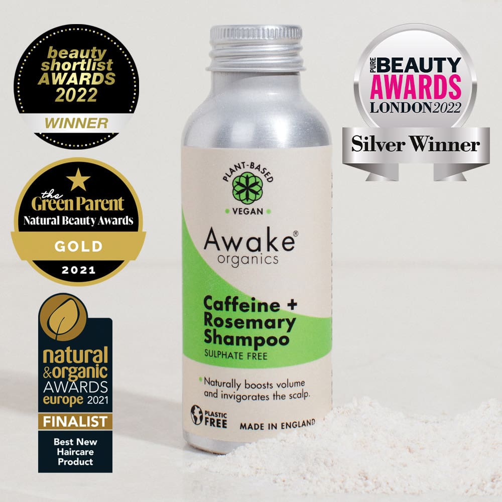 Caffeine Rosemary Natural Vegan Shampoo | Awake Organics