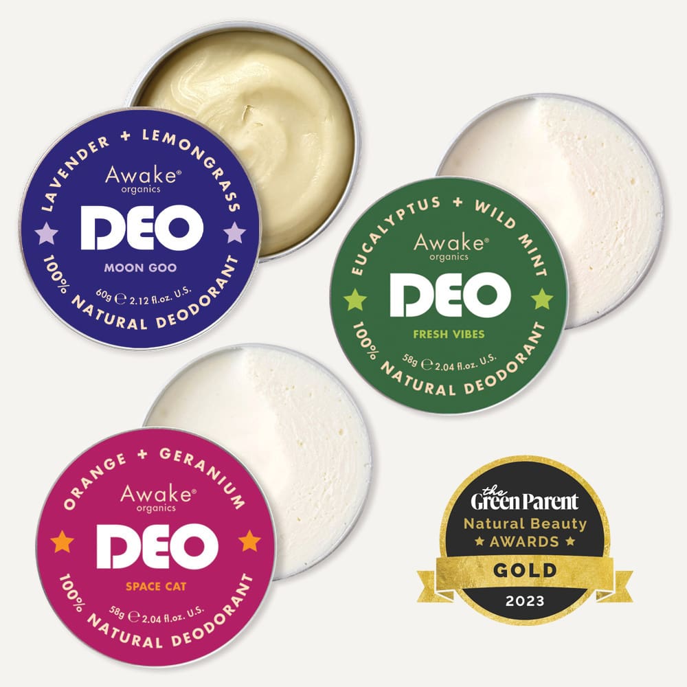 100% Natural Deodorant 3-Pack Bundle | Awake Organics