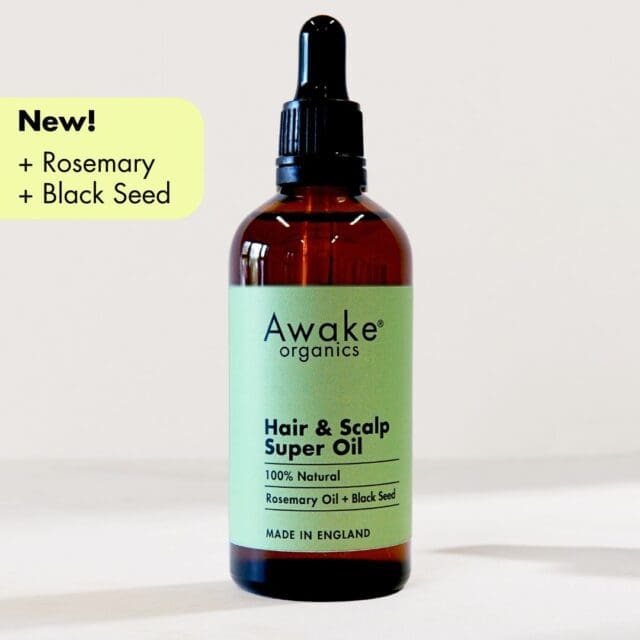 New Hair & Scalp Super Oil Rosemary & Black Seed Awake Organics UK